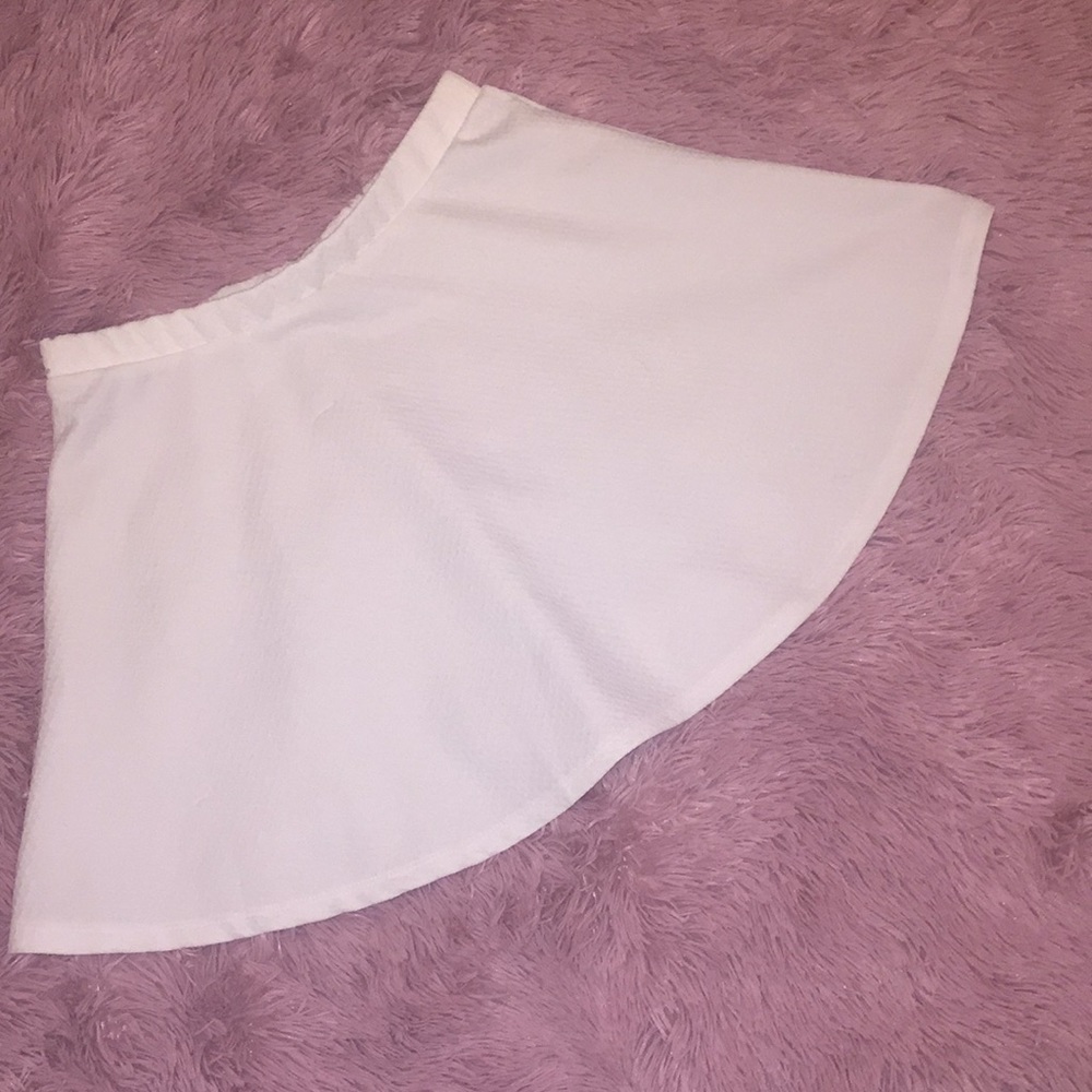 White skater skirt from F21!